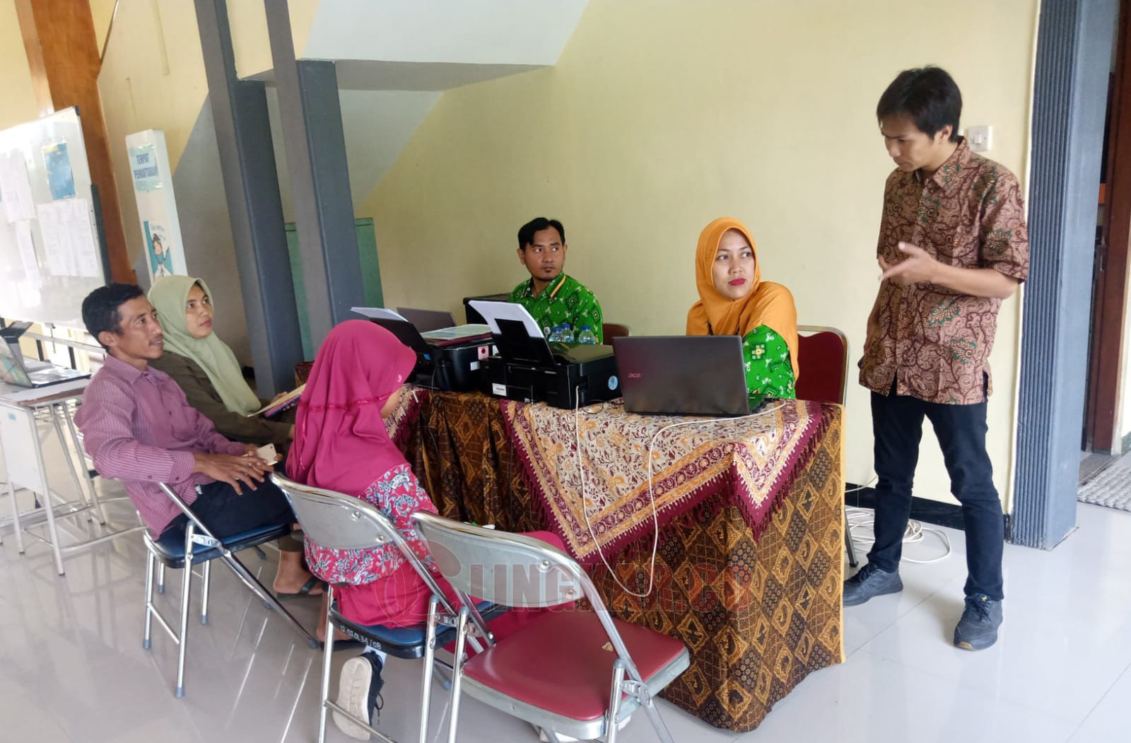 Sejumlah siswa SD mengikuti pendaftaran PPDB Kelas Khusus Olahraga di SMPN 1 Kendal/Foto: Wahyudi