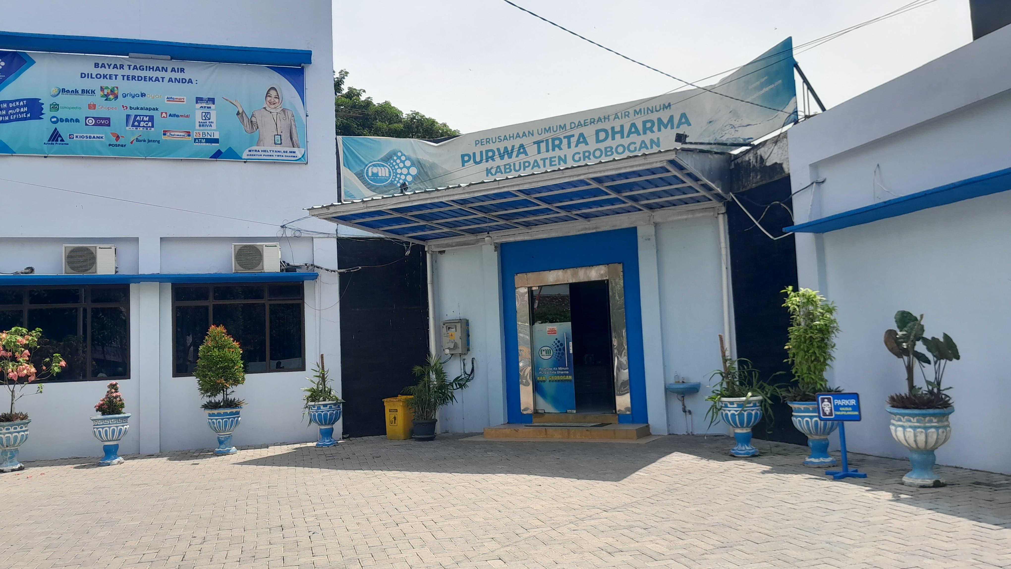 Kantor Perumda Air Minum (Perumdam) Purwa Tirta Dharma Grobogan. Foto: Istimewa.