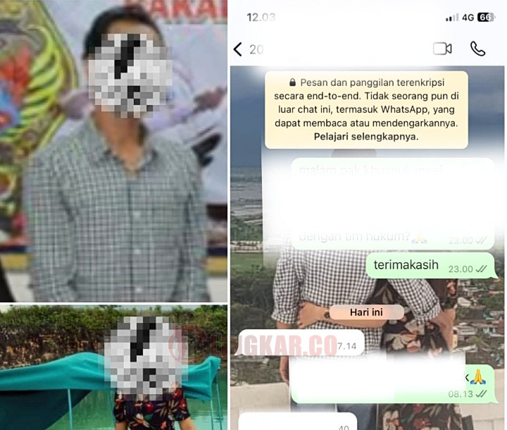 Video viral dugaan perselingkuhan salah satu komisioner KPU Pati dengan stafnya. Foto: Tangkapan layar/Miftahus Salam/Lingkar.co