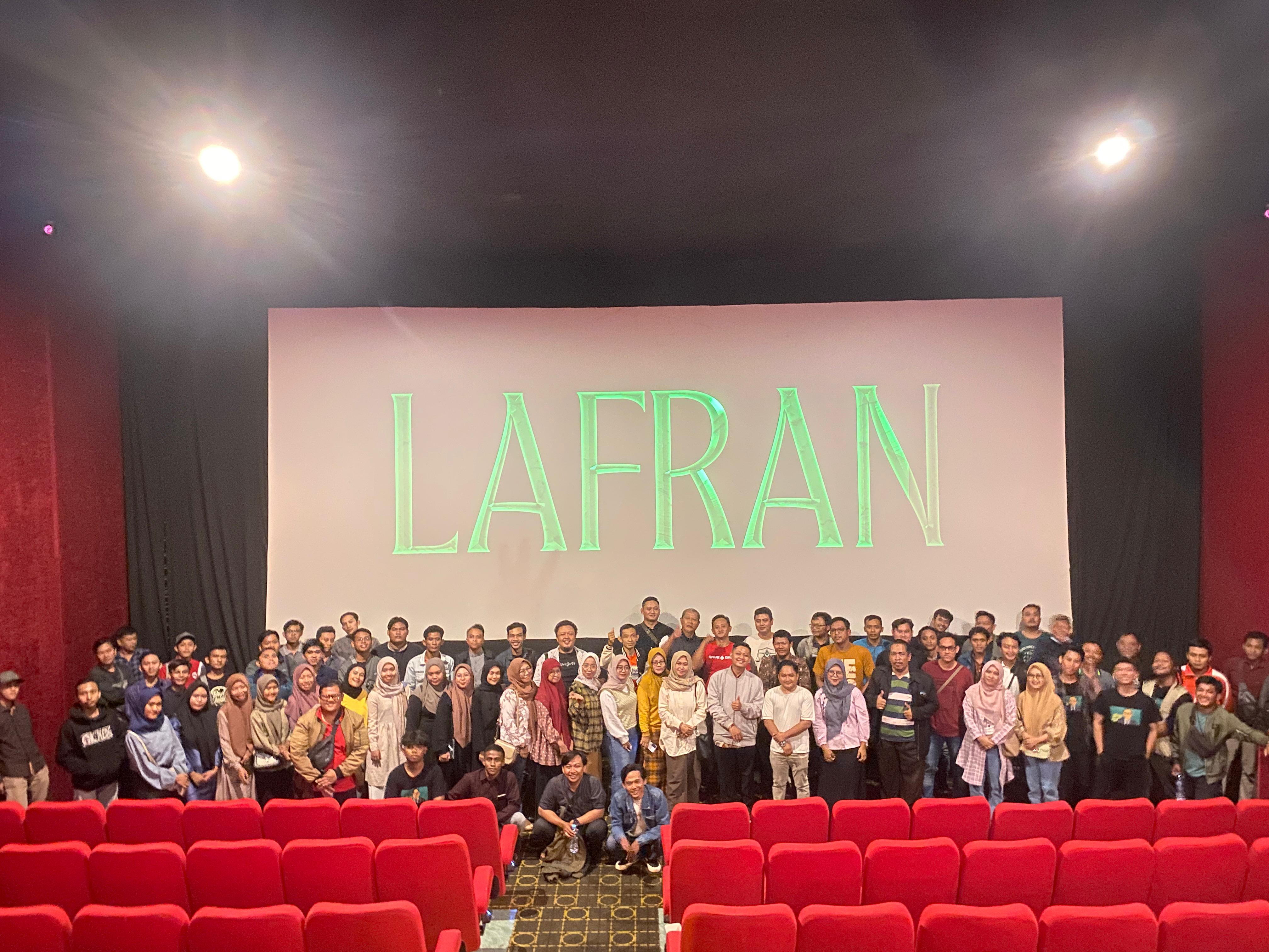 HMI-KAHMI Pati nobar Film Lafran di Bioskop New Star Cineplex Ultima Pati, Minggu (23/6/2024). Foto: Miftahus Salam