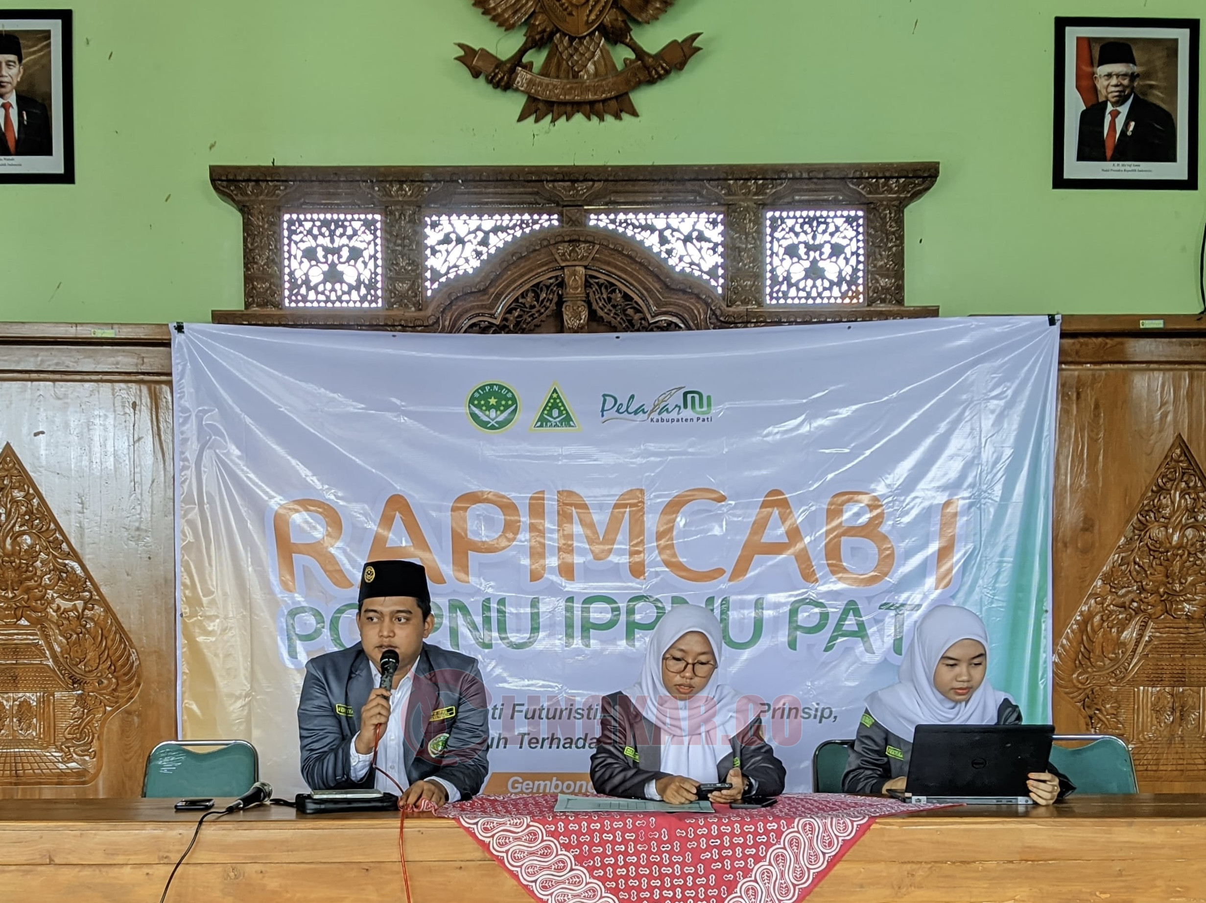 Rapimcab I PC IPNU IPPNU Pati di Balai Desa Semirejo, Kecamatan Gembong, Kabupaten Pati, Minggu (2/6/2024). Foto: Dokumentasi.