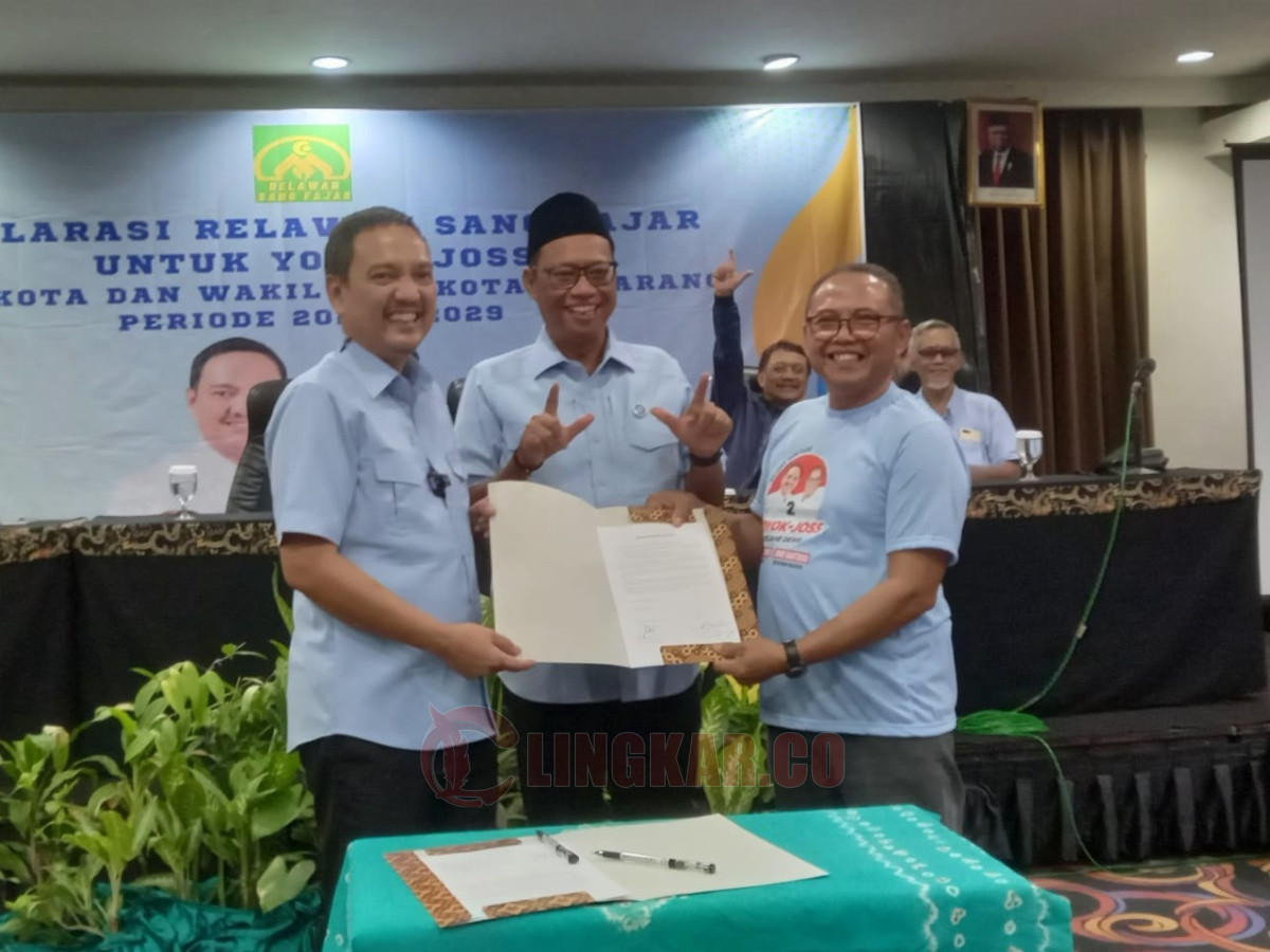 Deklarasi dukungan Relawan Sang Fajar untuk Yoyok-Joss di Pilwakot Semarang 2024 di Hotel Grasia Kota Semarang, Minggu (6/10/2024) sore. Foto: dokumentasi