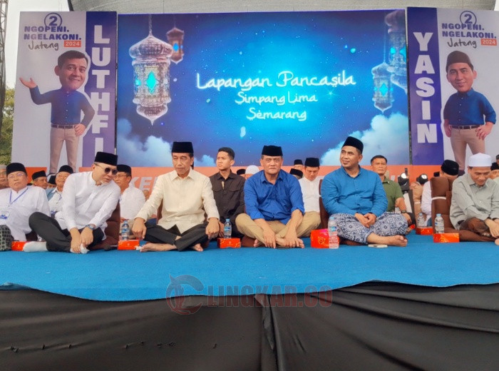 Doa Bersama Untuk Jawa Tengah di lapangan Pancasila Simpang Lima Kota Semarang, Sabtu (23/11/2024) sore.