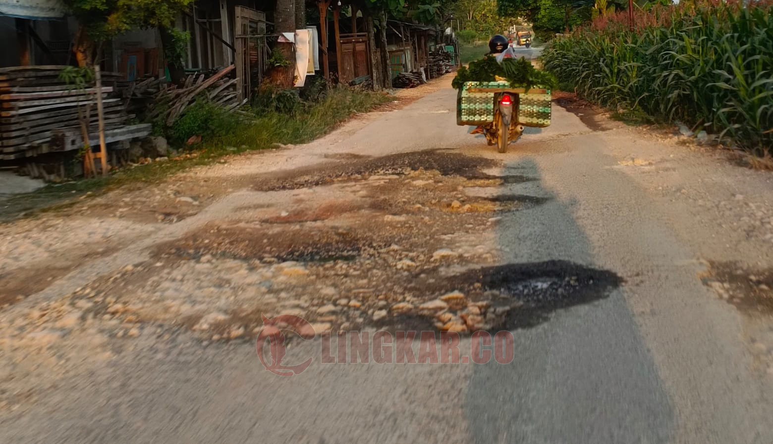 Jalan Sukolilo-Prawoto, Pati kondisinya rusak parah. Foto: Istimewa.