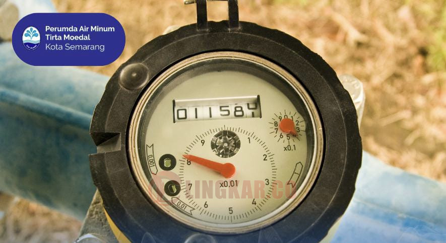 Ilustrasi meter induk PDAM Tirta Moedal.