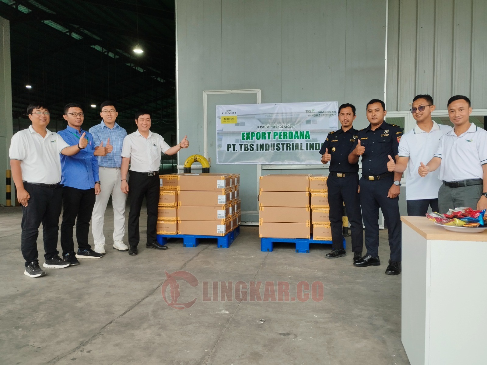 PT TBS Industrial Indo berhasil memgekapor produknya secara perdana ke Amerika Serikat. (dok Istimewa)
