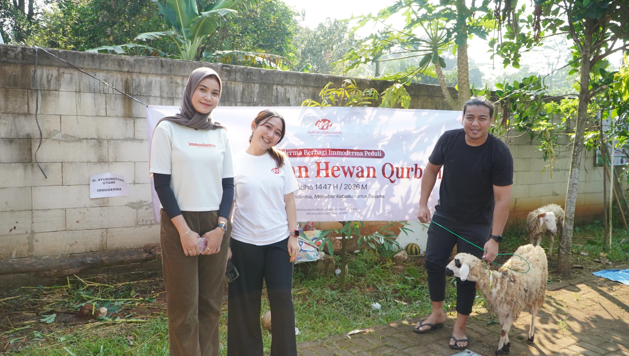 Iduladha 2026, Immoderma Tebar Kepedulian Lewat Program Berbagi 20 Ekor Kambing Kurban