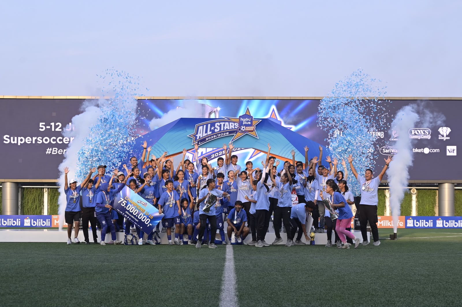 Goal Aksis dan Akademi Persib Bandung Raih Gelar Kampiun Hydroplus Soccer League All-Stars