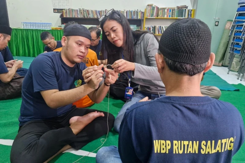 Warga Binaan Rutan Salatiga Dibekali Keterampilan Ekonomi Kreatif