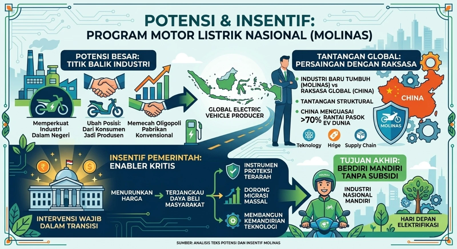 Motor Listrik Nasional Jangan Sekadar Ganti BBM, MTI Dorong Pasar Diperluas ke Luar Jawa