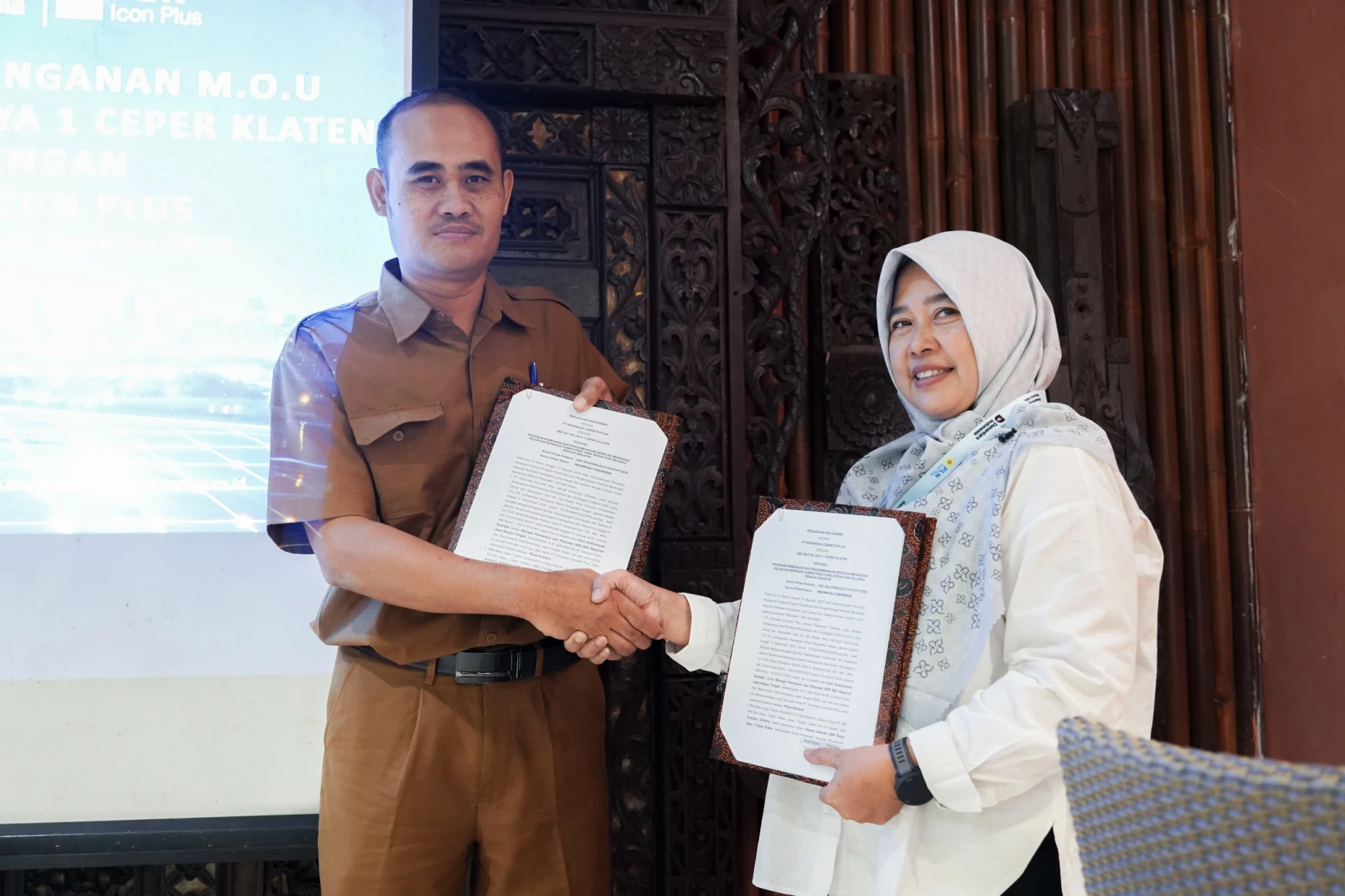 PLN Icon Plus Perkuat Sinergi dengan SMK Batur Jaya 1 Ceper