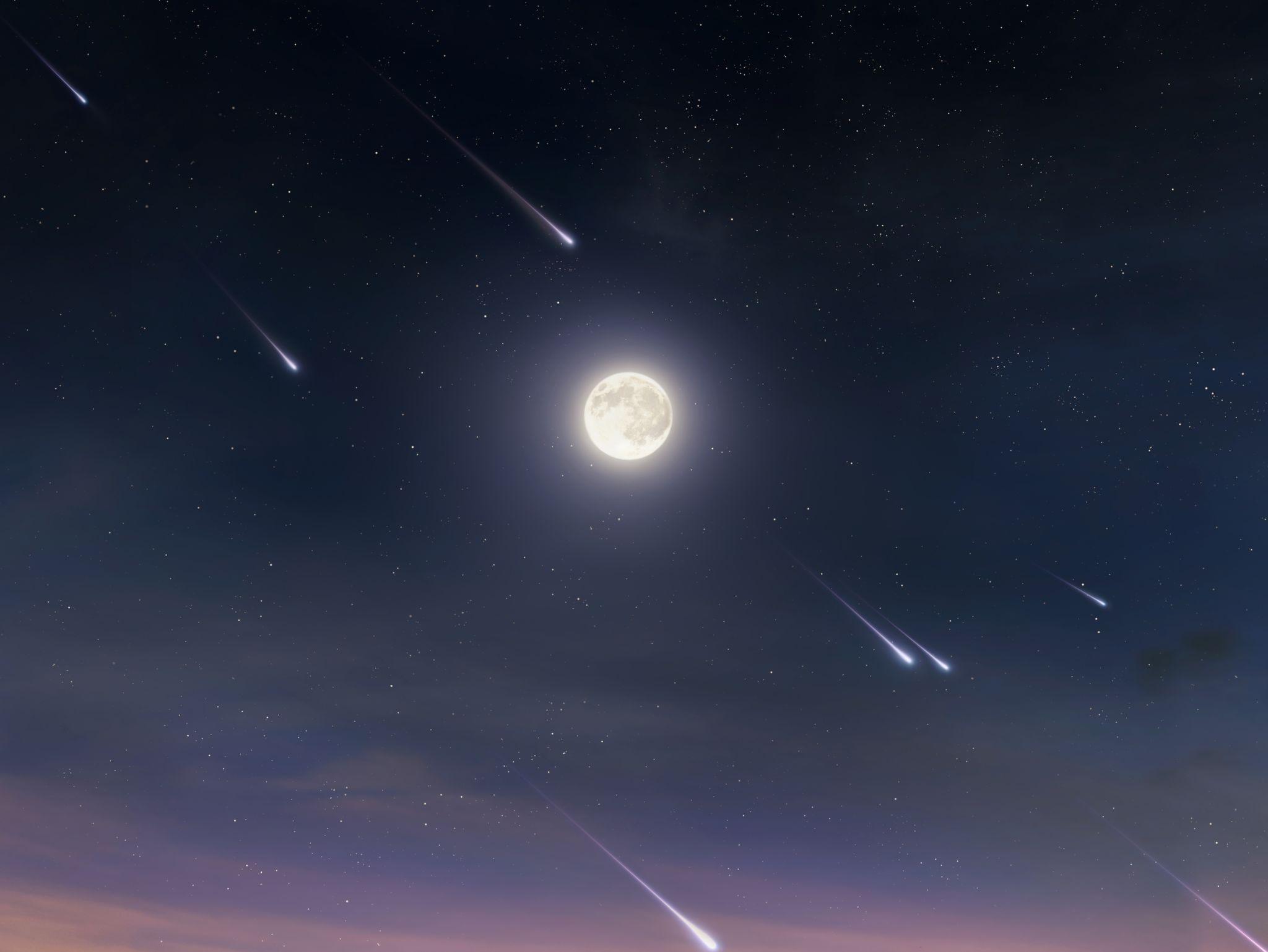 Foto yang memperlihatkan Bulan Purnama di langit