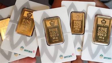 Harga emas Antam mengalami penurunan selama 3 hari terakhir efek dari geopolitik