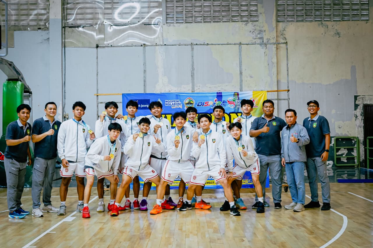 Taklukkan Semarang 59-47, Tim Basket Putra Surakarta Juara POPDA Jateng 2026