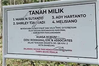Persoalan tanah SHM di pantai Madasari Pangandaran