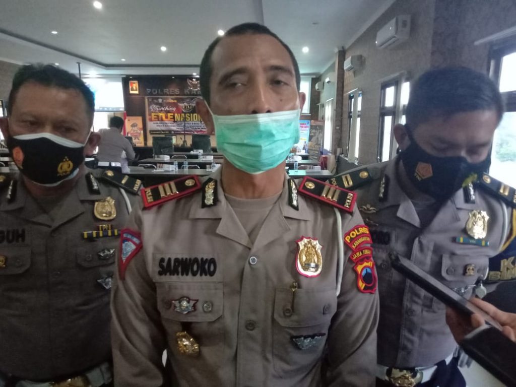 Kasatlantas Polres Karanganyar, AKP Sarwoko (PUJOKO/LINGKAR.CO)