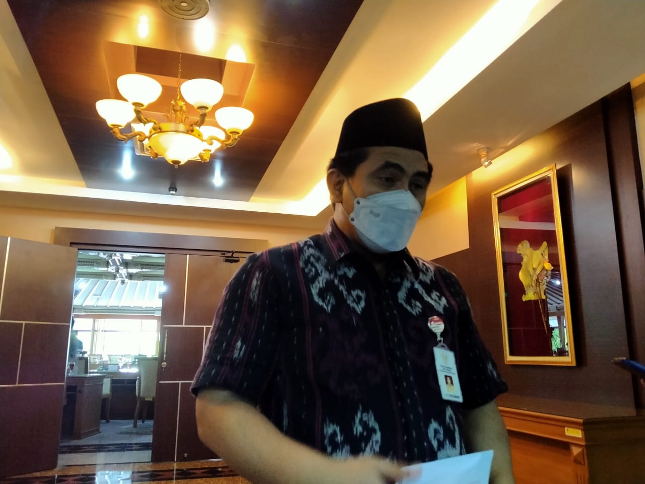 TERKENDALA: Wakil Gubernur Jawa Tengah (Jateng) Taj Yasin Maemon paparkan vaksinasi lansia di Jateng terkendala beberapa faktor. (TITO ISNA UTAMA/LINGKAR.CO)