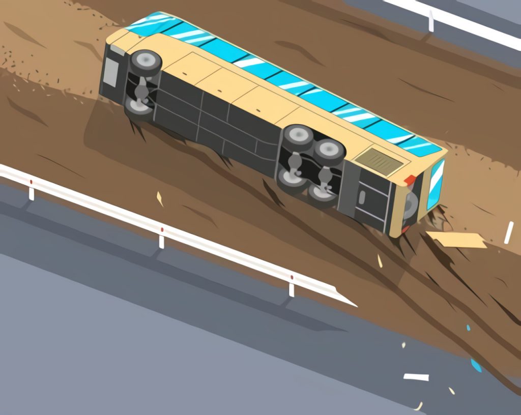 Ilustrasi kecelakaan bus. (ANTARA/KORAN LINGKAR JATENG)