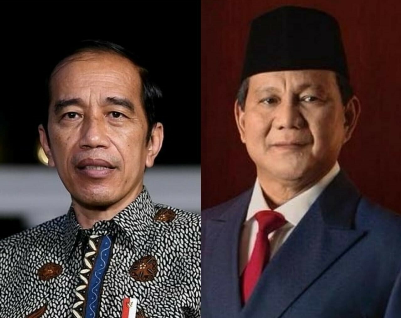 HADIRI: Presiden Jokowi dan Menteri Pertahanan Prabowo Subianto hadiri sebagai saksi pernikahan Atta Halilintar dan Aurel Hermansyah, Sabtu (3/4). (ISTIMEWA/LINGKAR.CO)