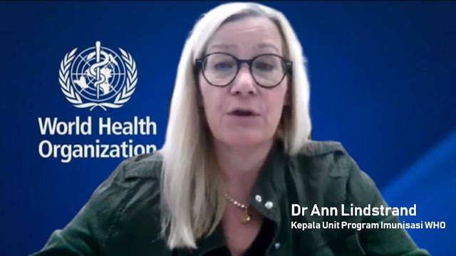 Kepala Unit Program Imunisasi WHO, Dr Ann Lindstrandk, menurutnya vaksin berbayar dapat menimbulkan masalah etika. Istimewa/Lingkar.co
