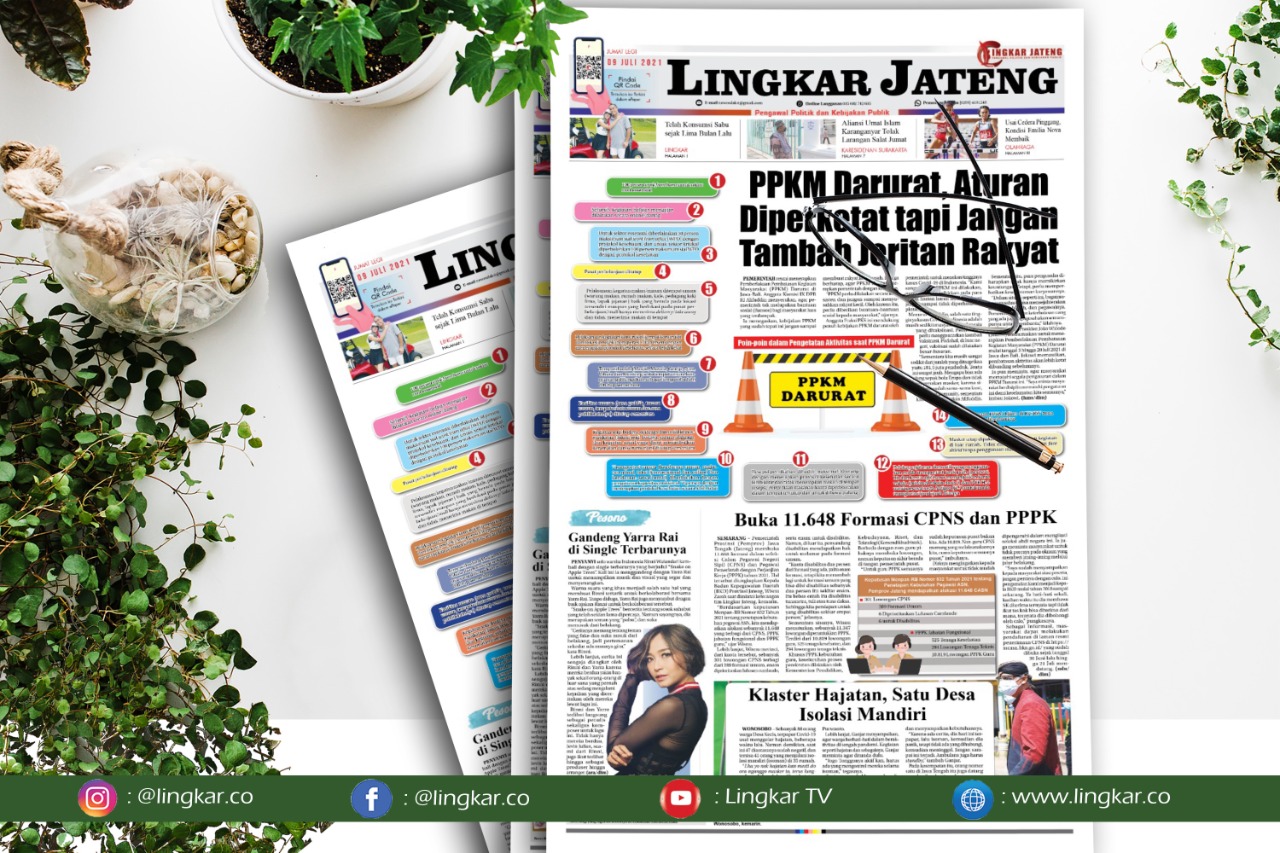 Koran Digital Lingkar Edisi Jumat 09 Juli 2021