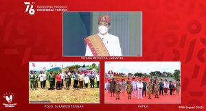 Momen Presiden Sapa Masyarakat Poso dan Merauke melalui Virtual