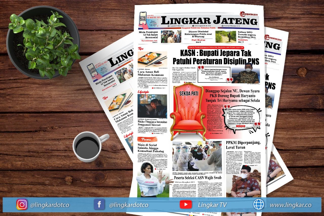 Koran Digital Lingkar Edisi Rabu 25 Agustus 2021