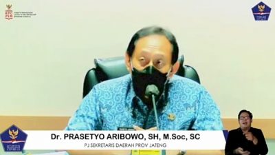Masa jabatan Penjabat Sekda Provinsi Jateng, Prasetyo Aribowo, akan berakhir November 2021. FOTO: Tangkap layar/Lingkar.co