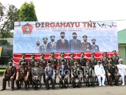 HUT Ke-76 TNI, Kapolres Siantar Beri Surprise Kepada Komandan TNI