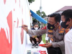 Polda Sumut Gelar Bhayangkara Mural Festival Mural 2021