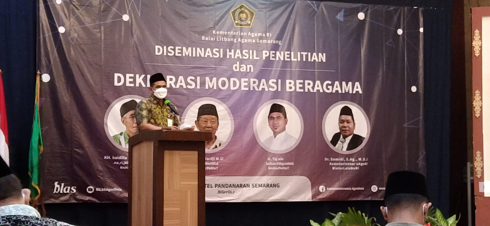 Taj Yasin Maimoen saat menghadiri acara Deklarasi Moderasi Beragama, Tito Isna Utama/Lingkar.co