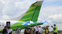 Bupati Blora Usai Melakukan Penerbangan dengan menggunakan maskapai Citilink/Lingkar.co
