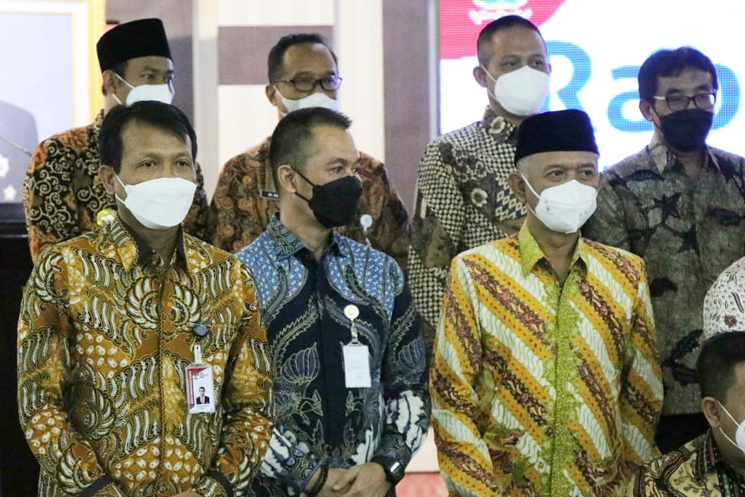 Bupati Kudus HM Hartopo Rapat Koordinasi (Rakor) Pemberantasan Tindak Pidana Korupsi Terintegrasi di Gradika Bakti Praja, Semarang, Kamis (10/11).