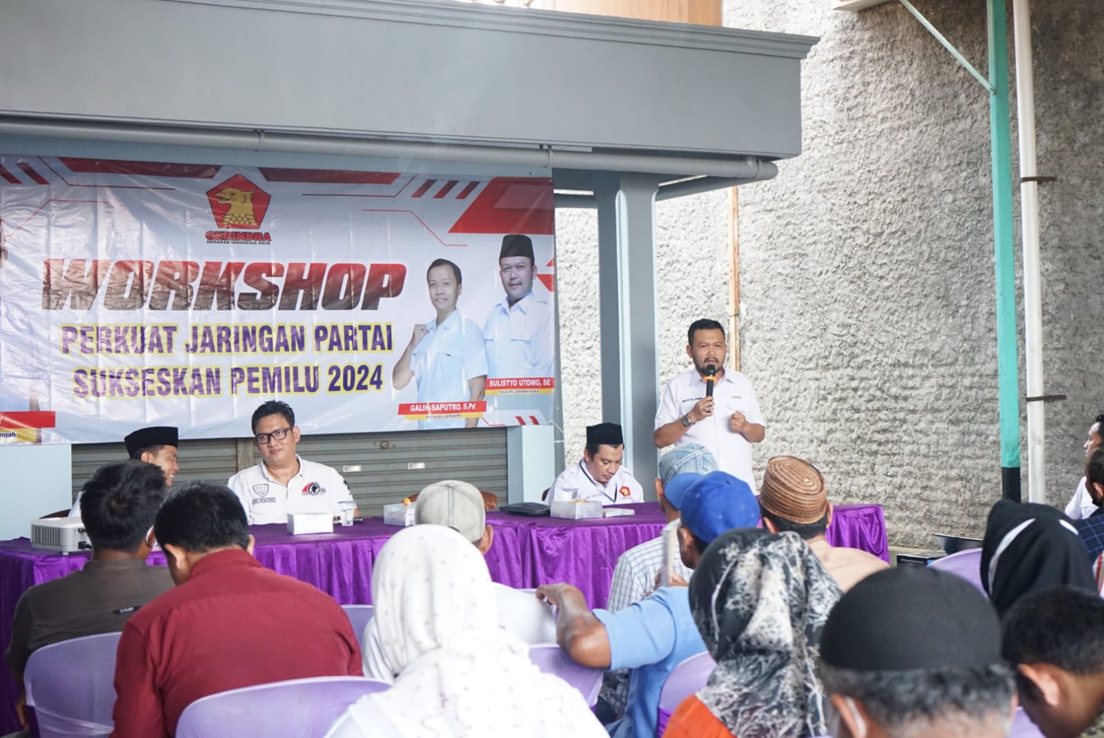 ISTIMEWA / LINGKAR JATENG SINERGI: DPC Partai Gerindra Kudus adakan workshop Perkuat Jaringan Partai Gerindra untuk Sukseskan Pemilu 2024, Minggu (12/12).