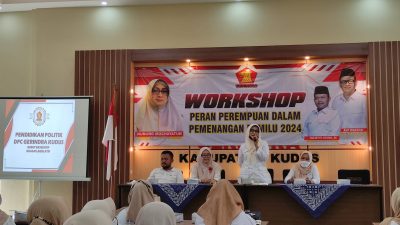 ISTIMEWA / LINGKAR JATENG SINERGI: DPC Partai Gerindra Kudus adakan workshop Perkuat Jaringan Partai Gerindra untuk Sukseskan Pemilu 2024, Minggu (12/12).