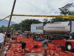 Kecelakaan Beruntun di Jalan Lingkar Salatiga, 1 Orang Tewas