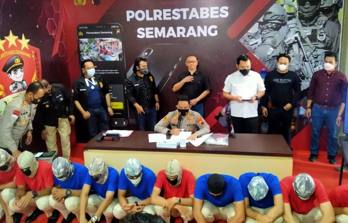 10 Siswa SMK Akpelni di Tangkap Polisi Lantaran Aniaya Juniornya. ISTIMEWA/Lingkar.co