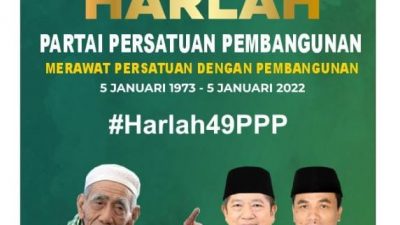 Dewan Pimpinan Pusat Partai Persatuan Pembangunan (DPP PPP) sambut Hari Lahir (Harlah) PPP ke 49/Lingkar.co