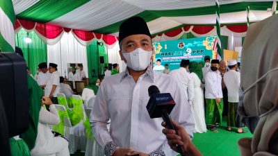 Sekjen PPP Arwani Thomafi saat hadiri Harlah PPP di Pesantren AL-Hakim Malang, Minggu(27/3/2022). Muhammad Idris/LINGKAR.CO