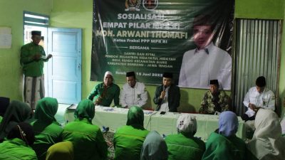 Arwani Sosialisasi Empat Pilar MPR di Pesantren Hidayatul Hidayah Rembang, Jawa Tengah. Dok. Pribadi/Lingkar.co