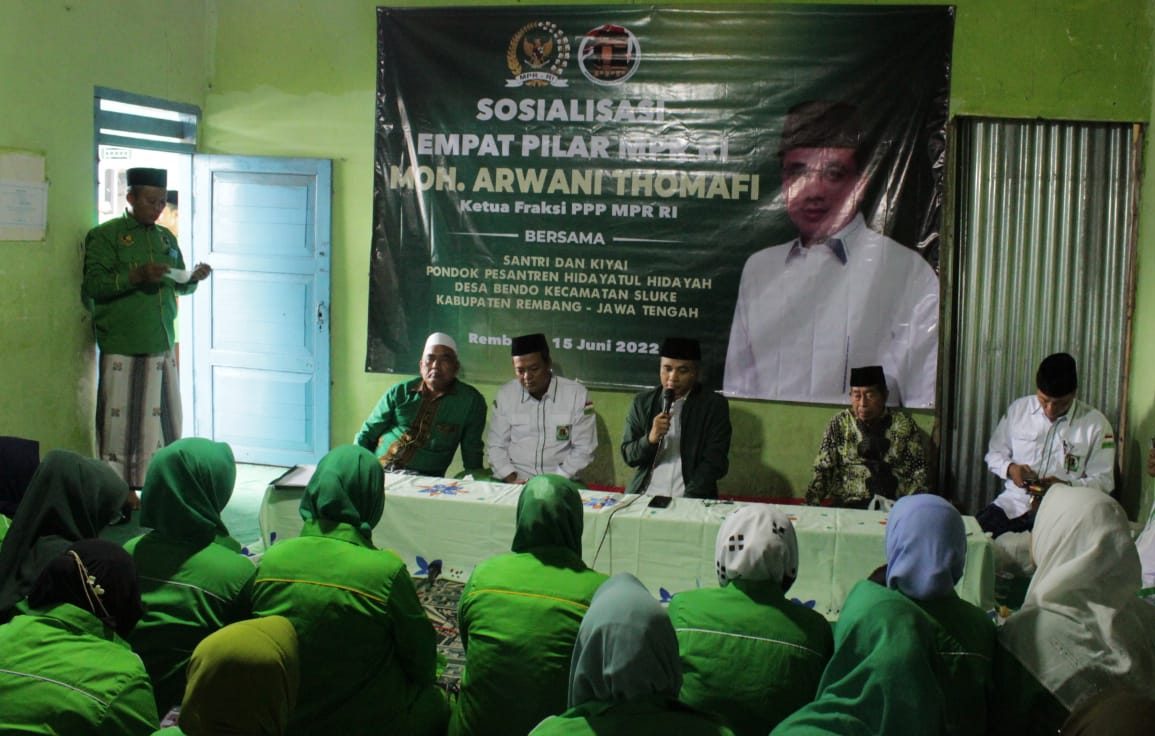 Arwani Sosialisasi Empat Pilar MPR di Pesantren Hidayatul Hidayah Rembang, Jawa Tengah. Dok. Pribadi/Lingkar.co