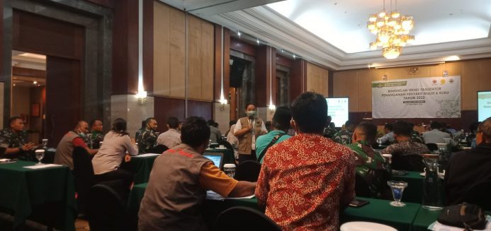 BNPB Jateng saat menggelar bimtek untuk fasilitator PMK di Hotel Novotel Kota Semarang, Selasa (6/9/2022). LILIK/LINGKAR.CO