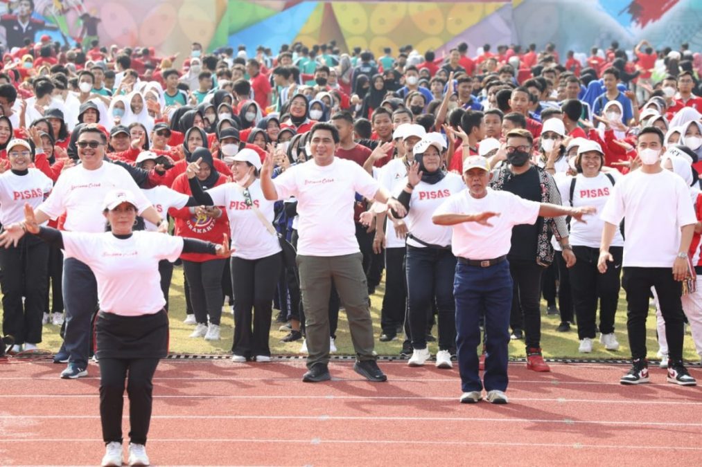 Peringatan Hari Olahraga Nasional (Haornas) XXXIX tingkat Provinsi Jawa Tengah, Jumat (09/09/2022) di Stadion Sriwedari/HUMAS/LINGKAR.CO