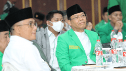 Plt Ketum PPP Muhammad Mardiono saat menghadiri Rapimwil PPP Jateng di Grand Arkenso, Kota Semarang, Sabtu (26/11/2022). NURSEHA/LINGKAR.CO