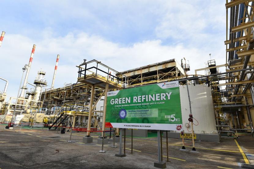 Kapasitas produksi Green Refinery Cilacap untuk menghasilkan Produk Green Diesel sebesar 3.000 barrels per hari dengan bahan baku nabati berupa RBDPO. FOTO: Dok. Pertamina
