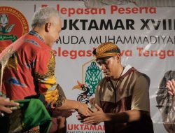 Lepas Peserta Muktamar Pemuda Muhammadiyah, Ganjar Pesan; Jaga Etika, Lahirkan Ide dan Gagasan