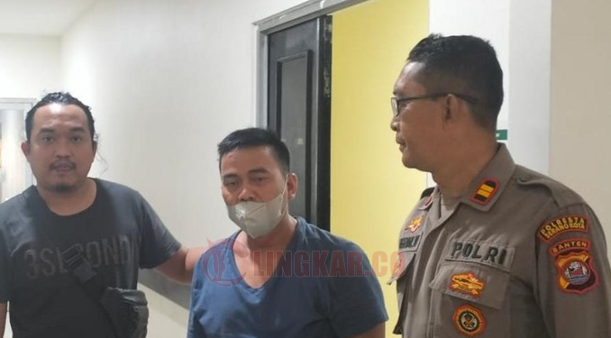 SH, tersangka pembunuhan Kades Curug Goong / ISTIMEWA