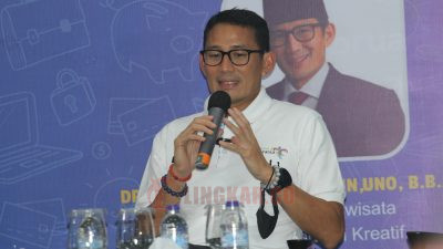 Menparekraf Sandiaga Uno, dalam sebuah acara di Kota Semarang, Kamis (16/3/2023). Foto: Nurseha