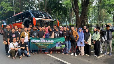 Para alumnus Kalam UIN Walisongo Semarang wilayah Jabodetabek mudik gratis Lebaran 2023. (Lingkar.co/dok)