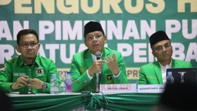 Plt Ketua Umum PPP, Muhammad Mardiono, dalam rapimnas PPP, di Sleman, Yogyakarta, Selasa (25/4/2023). FOTO: Instagram